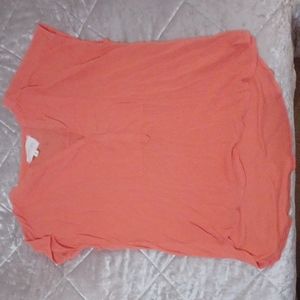 TWO BY VINCE CAMUTO CORAL BLOUSE (SMALL)